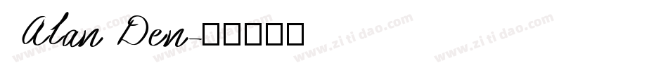 Alan Den字体转换